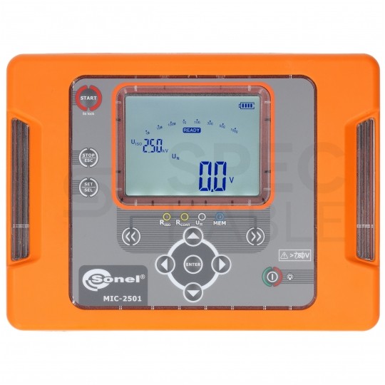 Miernik do pomiaru rezystancji izolacji wysokim napięciem [2,5kV] tester cyfrowy LCD do instalacji elektrycznych SONEL MIC-2501