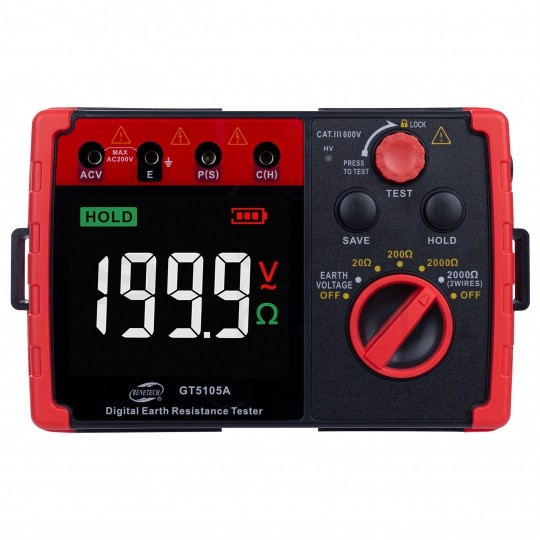 Miernik do pomiaru rezystancji uziemienia tester cyfrowy LCD GT5105A BENETECH
