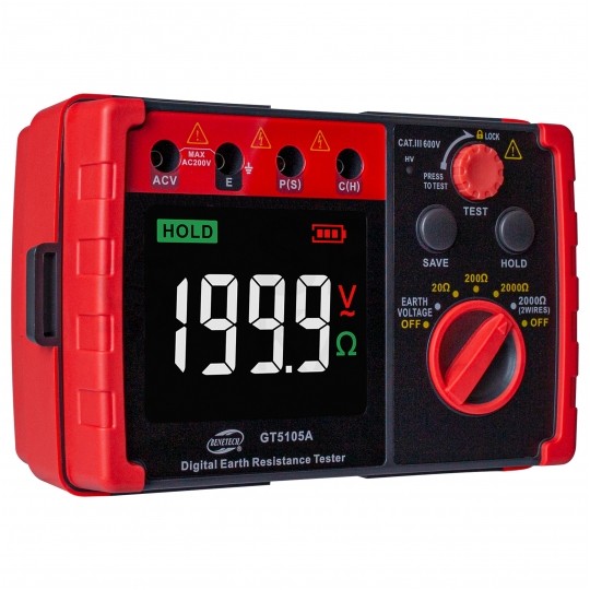 Miernik do pomiaru rezystancji uziemienia tester cyfrowy LCD GT5105A BENETECH