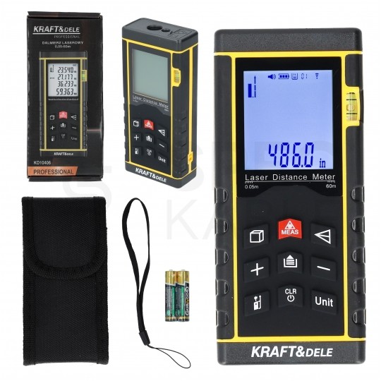 Miernik dystansu dalmierz laserowy 0,05 - 60m Kraft&Dele KD10406