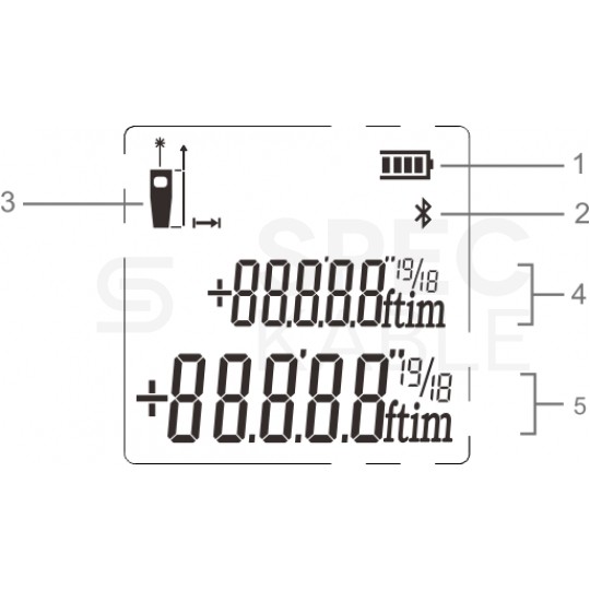 Miernik dystansu dalmierz laserowy 40m z miarką zwijaną 5m MILESEEY DT10-B3