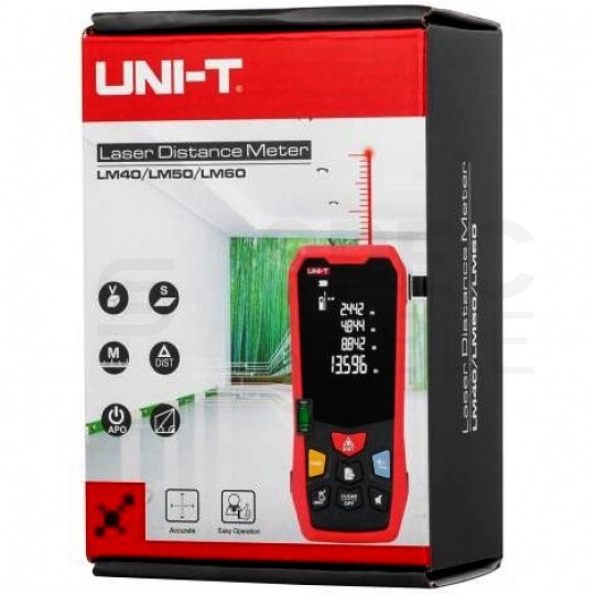 Miernik dystansu uniwersalny dalmierz laserowy 60m UNI-T LM60