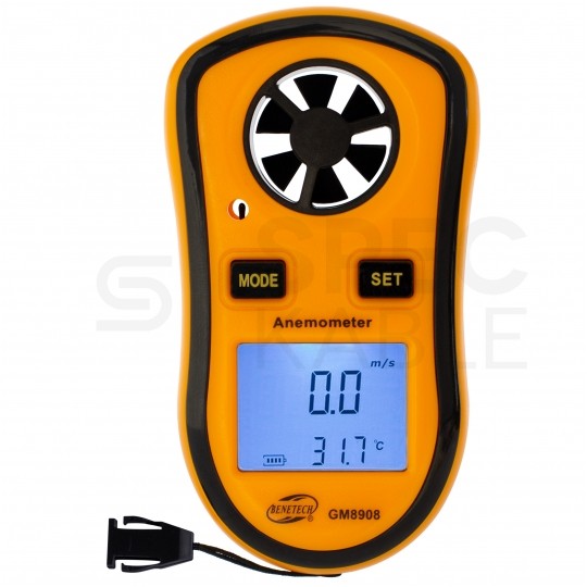 Miernik prędkości wiatru i temperatury anemometr GM8908 BENETECH