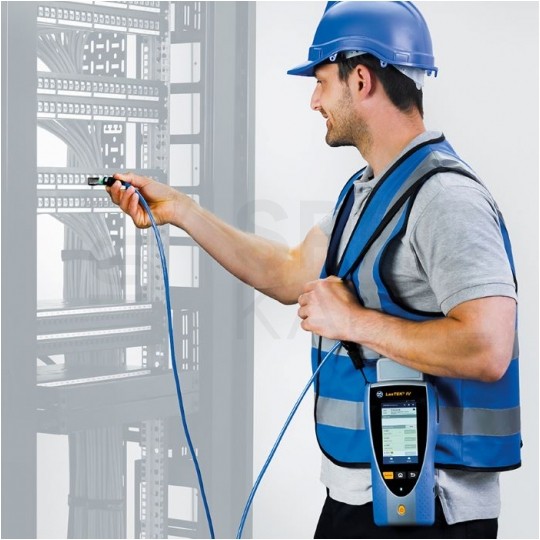 Miernik tester certyfikacyjny okablowania strukturalnego 6A/6/5E/5/3 oraz ISO EA/E/D/C, dokładność pomiaru Level IIIe LanTEK IV-S 500