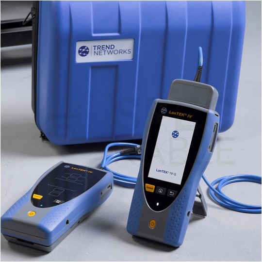 Miernik tester certyfikacyjny okablowania strukturalnego 6A/6/5E/5/3 oraz ISO EA/E/D/C, dokładność pomiaru Level IIIe LanTEK IV-S 500