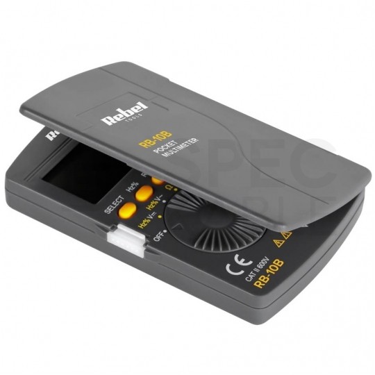Miernik uniwersalny kieszonkowy multimetr cyfrowy z wyświetlaczem LCD REBEL RB-10B