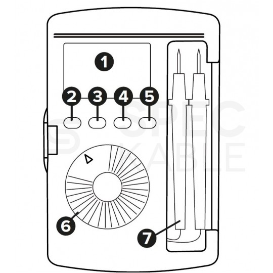Miernik uniwersalny kieszonkowy multimetr cyfrowy z wyświetlaczem LCD REBEL RB-10B