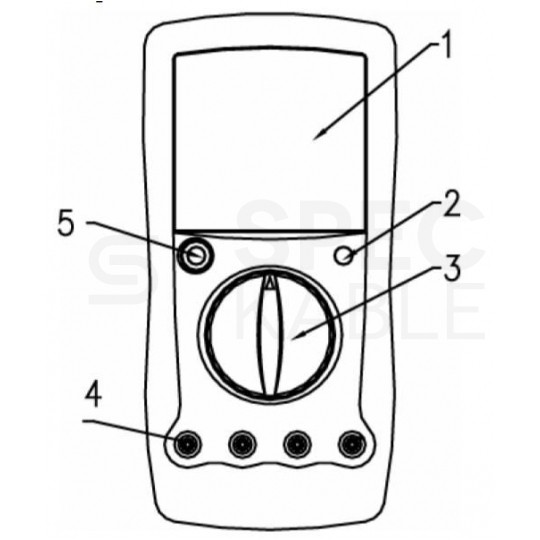 Miernik uniwersalny samochodowy z pomiarem RPM multimetr cyfrowy z wyświetlaczem LCD UNI-T UT107