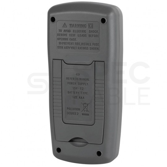 Miernik uniwersalny z funkcją testu baterii multimetr cyfrowy z wyświetlaczem LCD REBEL RB-30D