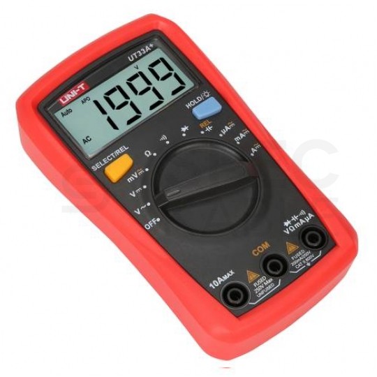 Miernik uniwersalny z pomiarem pojemności multimetr cyfrowy z wyświetlaczem LCD UNI-T UT33A+
