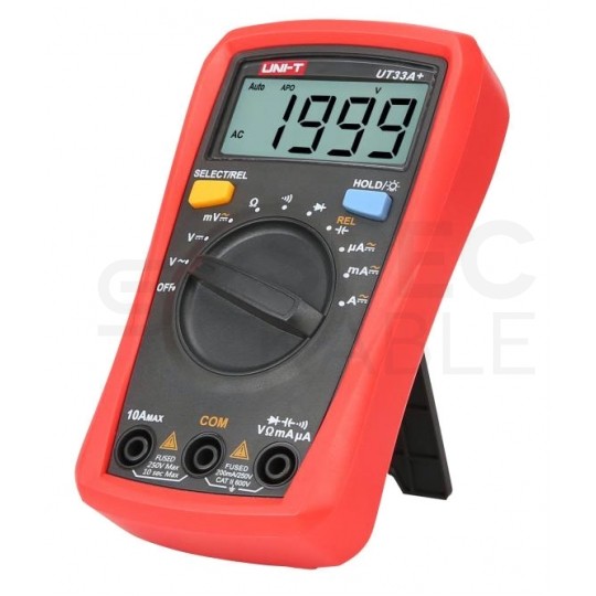 Miernik uniwersalny z pomiarem pojemności multimetr cyfrowy z wyświetlaczem LCD UNI-T UT33A+