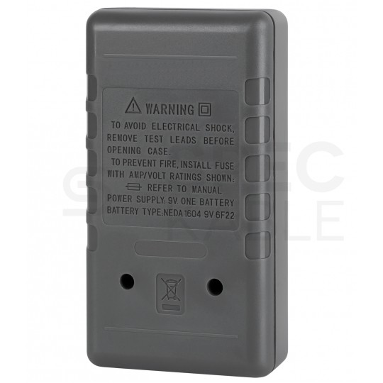 Miernik uniwersalny z pomiarem temperatury multimetr cyfrowy z wyświetlaczem LCD REBEL RB-838