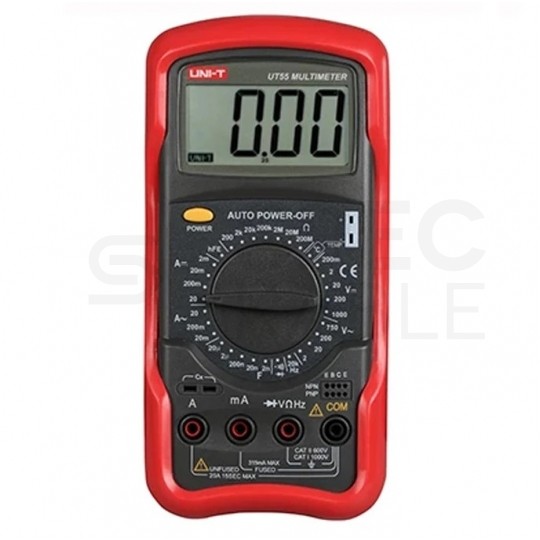 Miernik uniwersalny z pomiarem temperatury multimetr cyfrowy z wyświetlaczem LCD UNI-T UT55