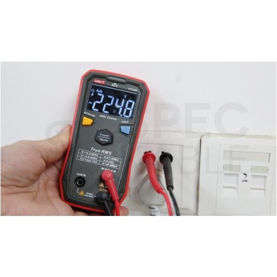 Miernik uniwersalny z pomiarem True RMS i funkcją LIVE multimetr cyfrowy z wyświetlaczem LCD UNI-T UT123D