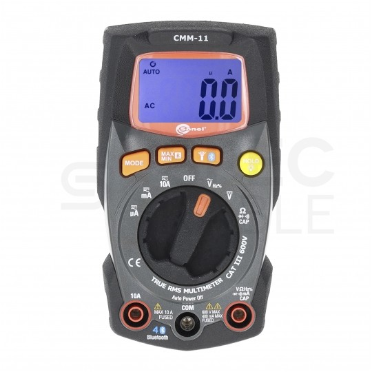 Miernik uniwersalny z pomiarem True RMS multimetr cyfrowy z wyświetlaczem LCD + Bluetooth SONEL CMM-11