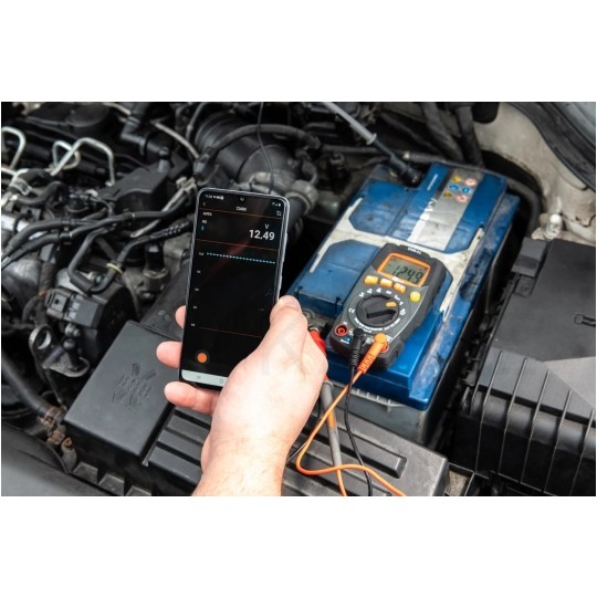 Miernik uniwersalny z pomiarem True RMS multimetr cyfrowy z wyświetlaczem LCD + Bluetooth SONEL CMM-11