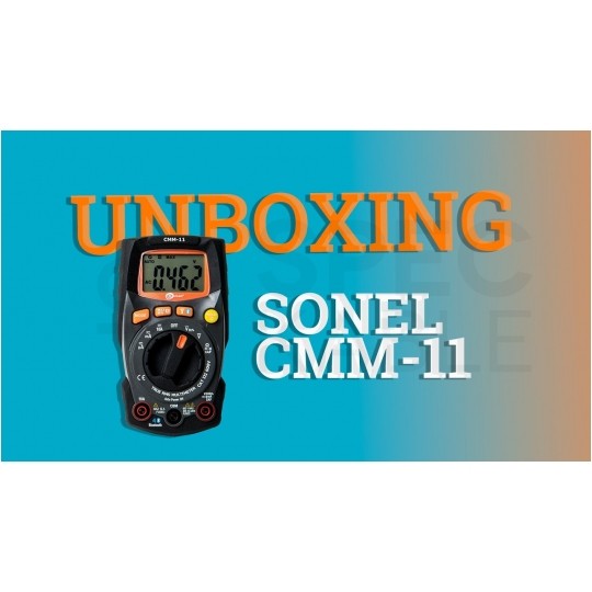 Miernik uniwersalny z pomiarem True RMS multimetr cyfrowy z wyświetlaczem LCD + Bluetooth SONEL CMM-11