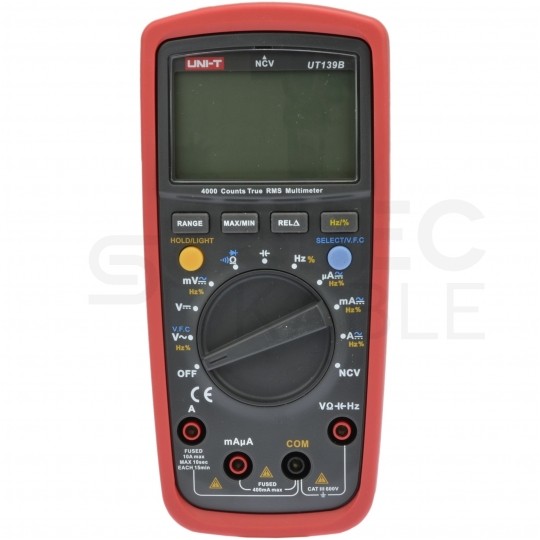 Miernik uniwersalny z pomiarem True RMS multimetr cyfrowy z wyświetlaczem LCD UNI-T UT139B