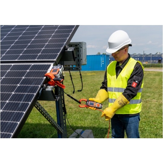 Miernik wielofunkcyjny LCD do instalacji fotowoltaicznych 1500V SONEL PVM-1530 PRO (w zestawie z miernikiem nasłonecznienia IRM-1 oraz cyfrowym miernikiem cęgowym CMP-1015-PV)