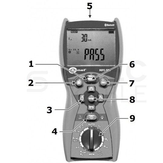 Miernik wielofunkcyjny SONEL MPI-502F do pomiaru parametrów instalacji elektrycznych