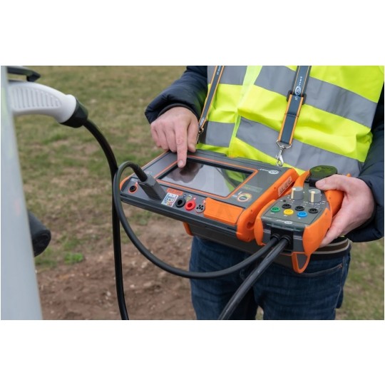 Miernik wielofunkcyjny z funkcją testu wyłączników RCD i pomiaru rezystancji izolacji wysokim napięciem [2,5kV] tester cyfrowy LCD + WiFi do instalacji elektryczych i odbiorów SONEL MPI-536