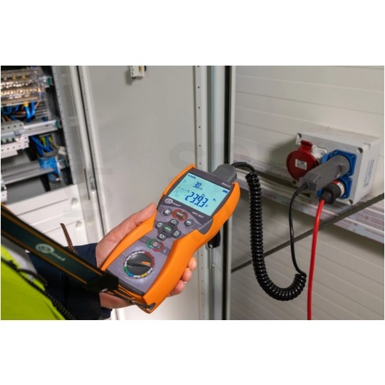 Miernik wielofunkcyjny z funkcją testu wyłączników RCD tester cyfrowy LCD + Bluetooth do instalacji elektryczych SONEL MPI-507