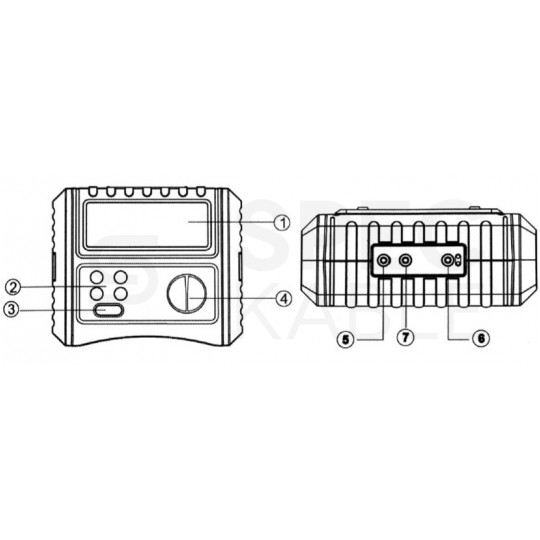 Miernik wielofunkcyjny z funkcją testu wyłączników RCD tester cyfrowy LCD do instalacji elektrycznych UNI-T UT593