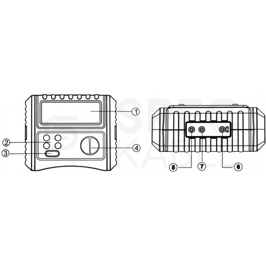 Miernik wielofunkcyjny z funkcją testu wyłączników RCD tester cyfrowy LCD do instalacji elektrycznych UNI-T UT595
