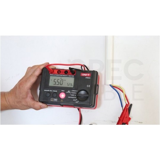 Miernik wielofunkcyjny z pomiarem rezystancji izolacji tester cyfrowy LCD do instalacji elektrycznych UNI-T UT501B