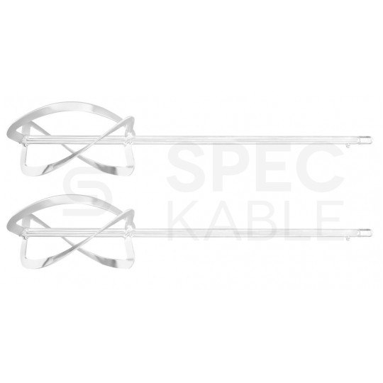 Mieszarka podwójna akumulatorowa 18V do zapraw i farb 250-650 obr/min w zestawie z dwoma mieszadłami bez akumulatora GRAPHITE ENERGY+ 58GE129