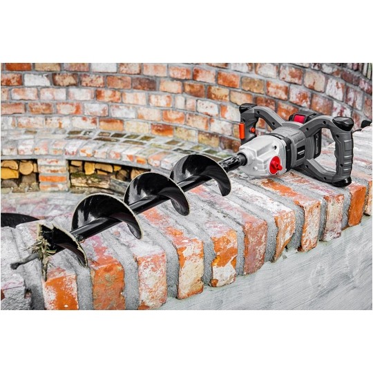 Mieszarka pojedyncza akumulatorowa 18V do zapraw i farb 250-600 obr/min w zestawie z akcesoriami bez akumulatora GRAPHITE ENERGY+ 58G084