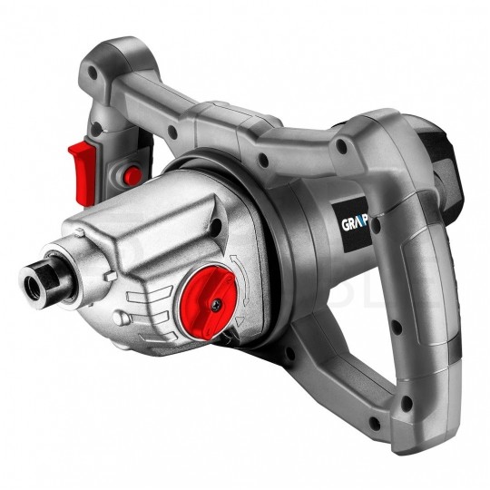 Mieszarka pojedyncza sieciowa 1600W 230V do zapraw i farb 250-800 obr/min w zestawie z akcesoriami GRAPHITE 58G787