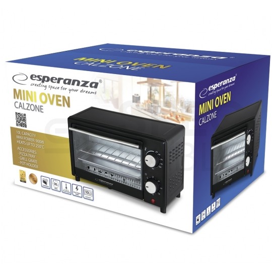 Mini Piekarnik elektryczny 900W 10L Calzone ESPERANZA