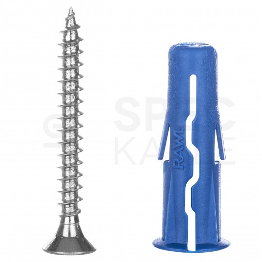 MIX Kołki rozporowe uniwersalne UNO 5x24mm, 6x28mm, 8x32mm + wkręty PZ z łbem stożkowym do wszystkich typów podłoża RAWLPLUG 120szt