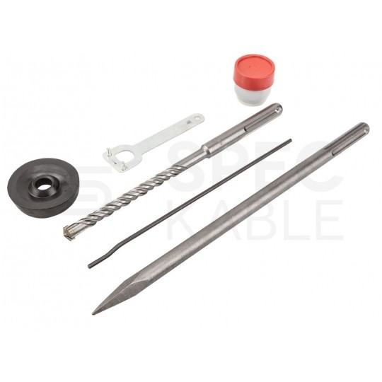 Młot udarowo-obrotowy sieciowy 230V 1250W SDS-MAX 10J w walizce z akcesoriami GRAPHITE 58G874