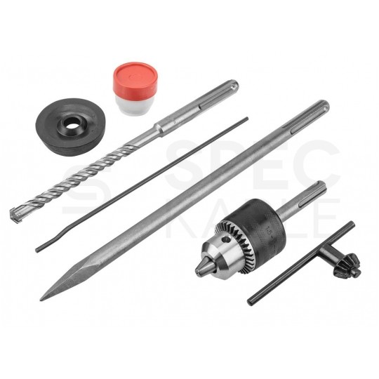 Młot udarowo-obrotowy sieciowy 230V 900W SDS-Plus 4,0J w walizce z akcesoriami GRAPHITE 58G860