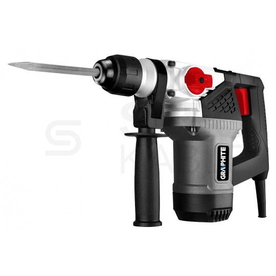 Młot udarowo-obrotowy sieciowy 230V 900W SDS-Plus 4,0J w walizce z akcesoriami GRAPHITE 58G860