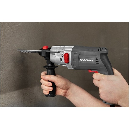 Młotowiertarka udarowa sieciowa 230V 500W z uchwytem SDS-Plus 2-funkcyjna 1.5J GRAPHITE 58G536