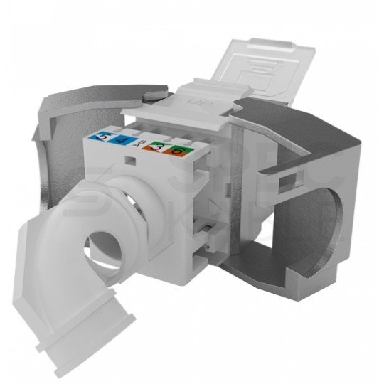Moduł keystone RJ45 STP kat.6A ekranowany beznarzędziowy multifunkcyjny z osłoną przeciwkurzową WireArte