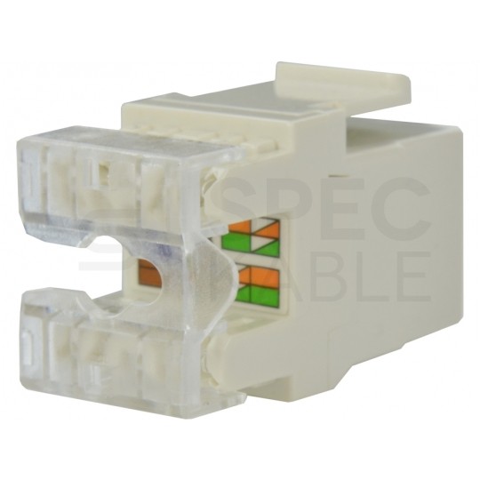 Moduł keystone RJ45 UTP kat.5e nieekranowany tylny montaż biały NEKU