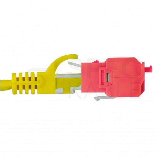 Moduł keystone RJ45 UTP kat.6 nieekranowany beznarzędziowy czerwony NEKU