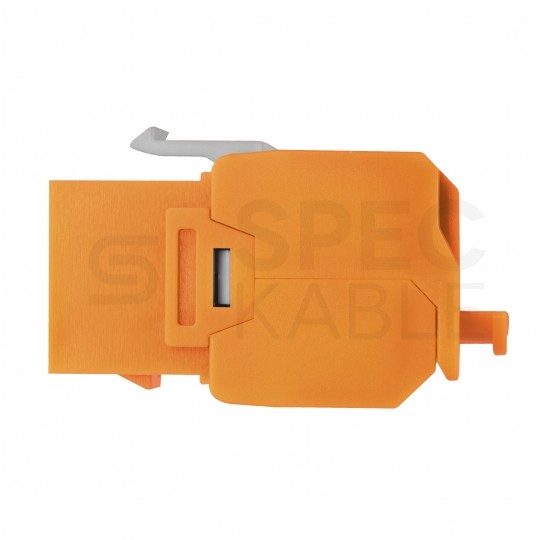 Moduł keystone RJ45 UTP kat.6 nieekranowany beznarzędziowy pomarańczowy NEKU