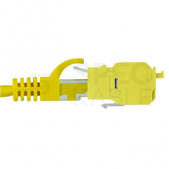 Moduł keystone RJ45 UTP kat.6 nieekranowany beznarzędziowy żółty NEKU