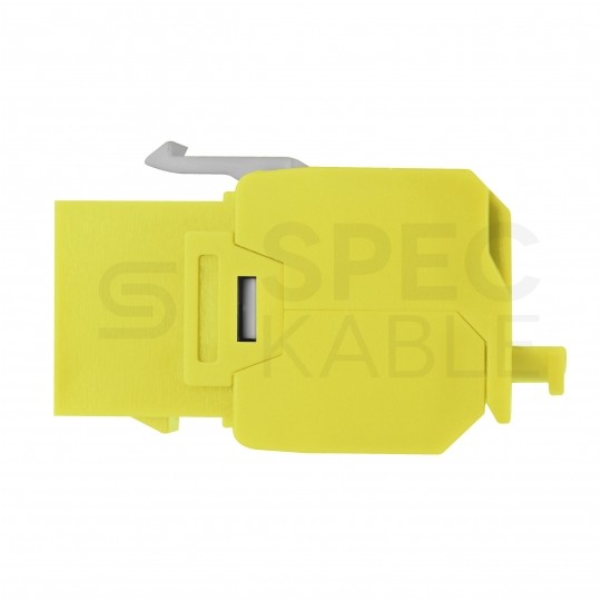 Moduł keystone RJ45 UTP kat.6 nieekranowany beznarzędziowy żółty NEKU