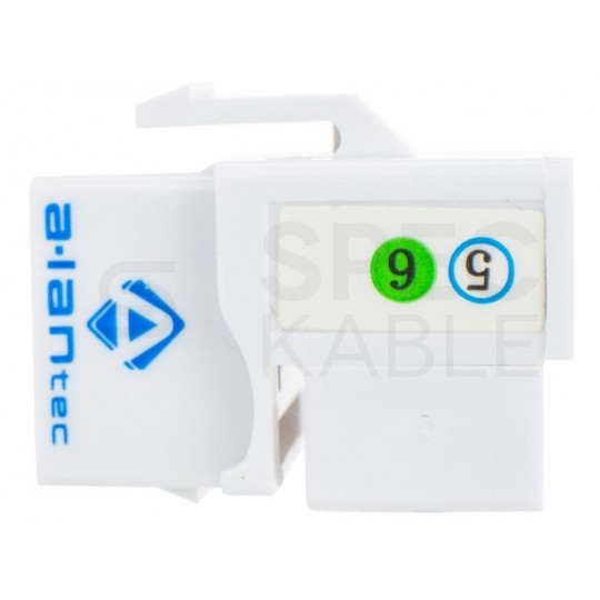 Moduł keystone telefoniczny kat.3 RJ11 6P4C biały Alantec