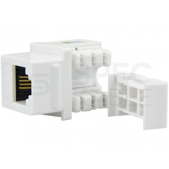 Moduł keystone telefoniczny kat.3 RJ11 6P4C biały NEKU