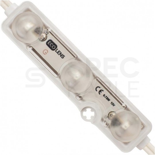 Moduł oświetleniowy 3x LED SMD 0,72W 12V 83lm/W zielony z taśmą samoprzylepną IP68