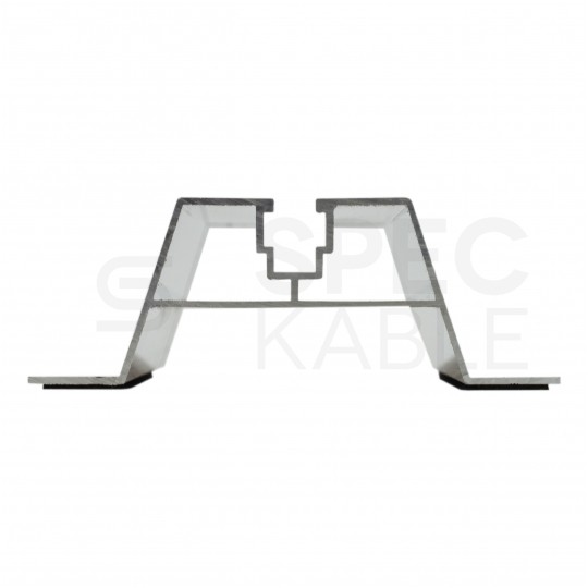 Mostek na blachę trapezową Uchwyt trapezowy aluminiowy szyna montażowa 300x40mm do paneli PV