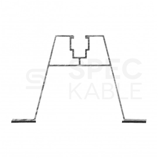 Mostek na blachę trapezową Uchwyt trapezowy aluminiowy szyna montażowa 400x70mm do paneli PV