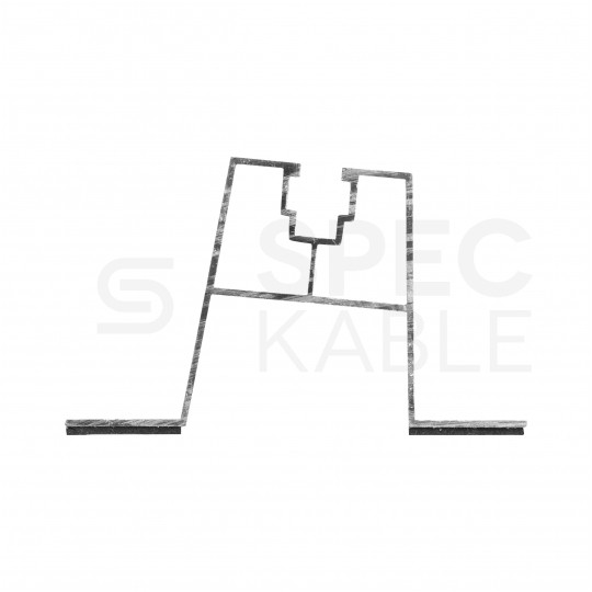 Mostek na blachodachówkę Uchwyt trapezowy aluminiowy szyna montażowa 400x60mm do paneli PV